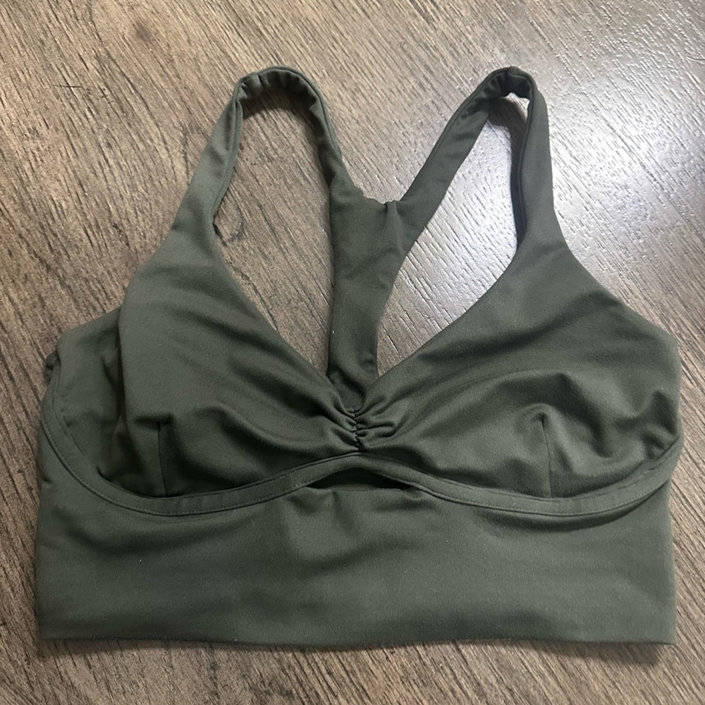 Army Green Bombshell bra